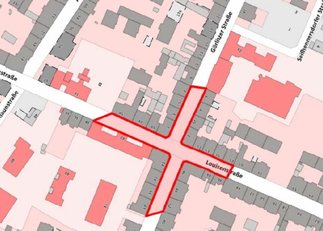 Lageplan für das geplante Alkoholverbot