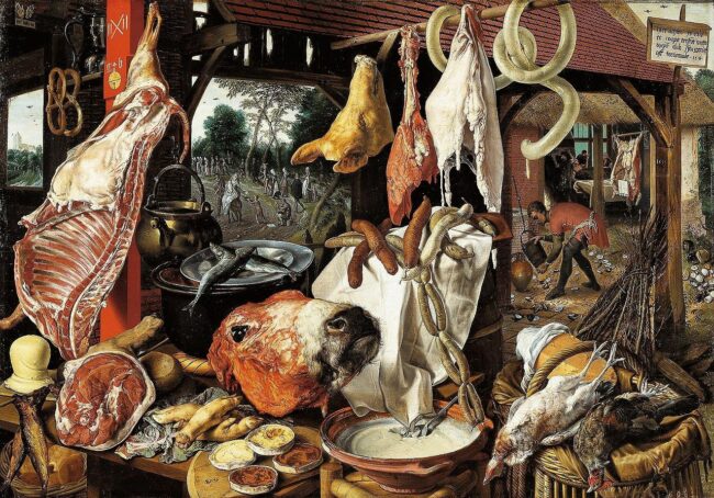 Fleischerei - Gemälde von Pieter Aertsen