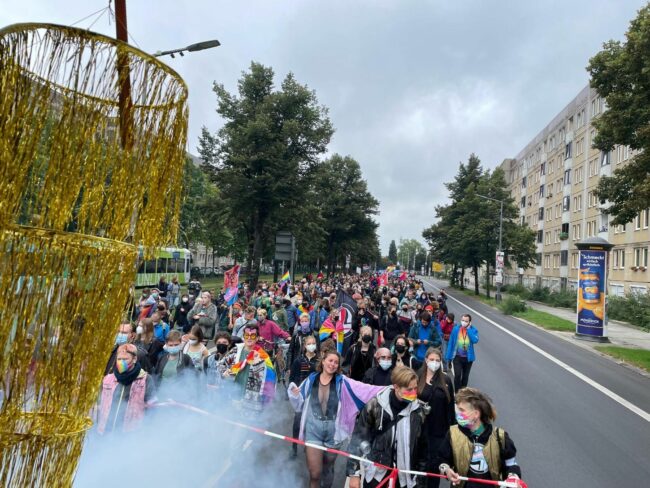 An der ersten Queer Pride nahmen rund 1500 Menschen teil. Foto: QP