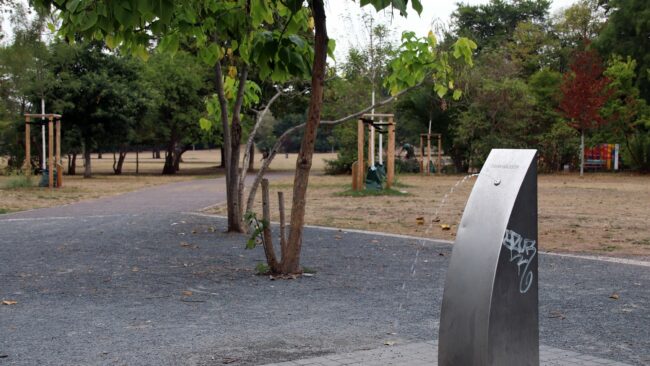 Trinkwasserbrunnen im östlichen Bereich des Alaunplatzes