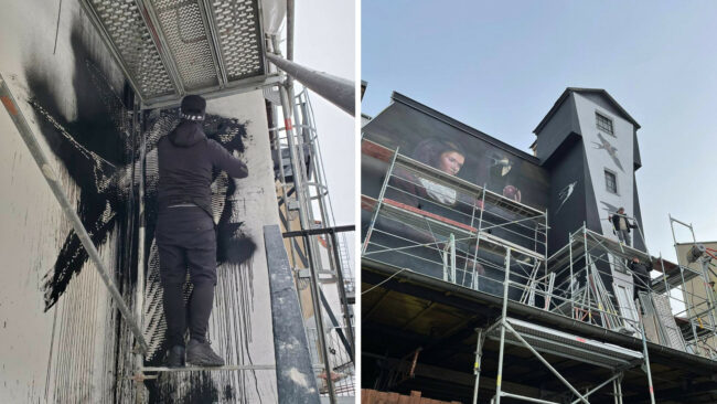 In wochenlanger Arbeit ist das Mural entstanden.