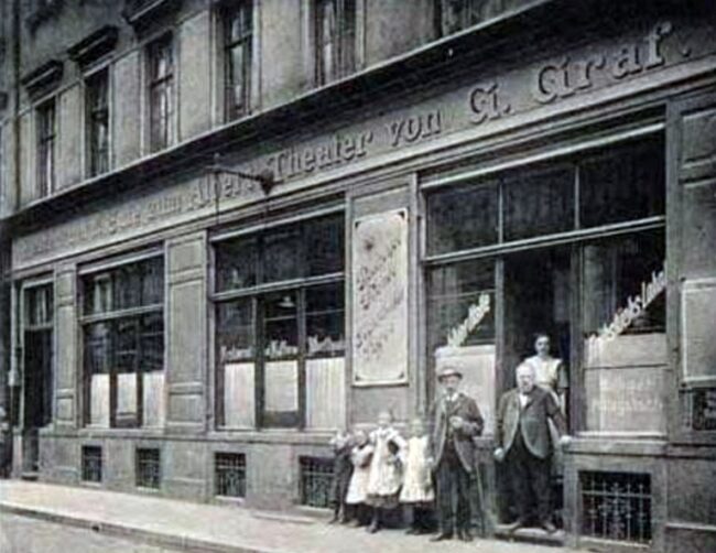 Restaurant an der Alaunstraße - zeitgenössische Postkarte