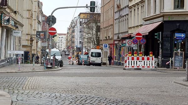 Bis voraussichtlich 17. März ist die Louisenstraße nur in Richtung Osten befahrbar.