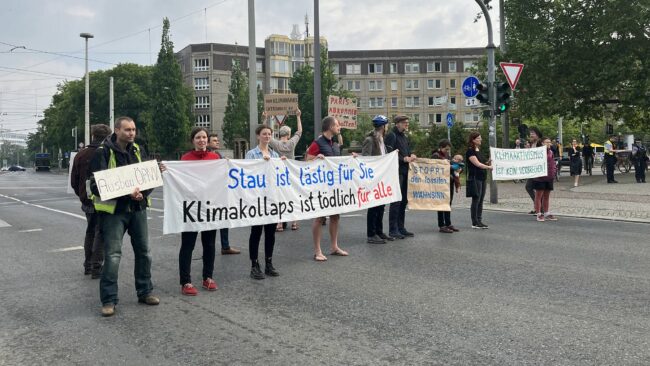 Extinction Rebellion blockierte den Albertplatz