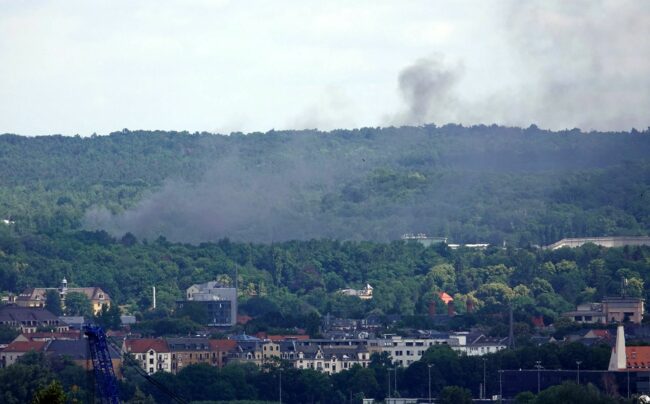 Brand am Hammerweg – Foto: Roland Halkasch