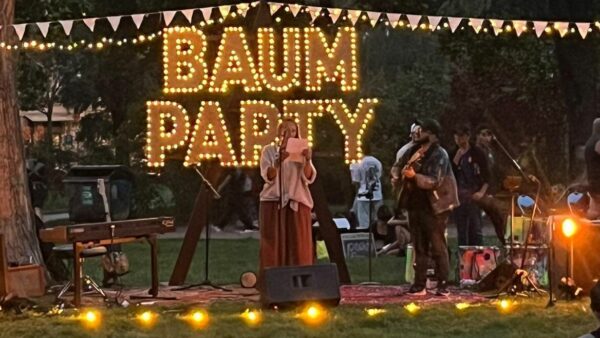 Baum-Party des Internationalen Steiger Zentrums auf dem Alaunplatz