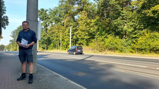 Für den FDP-Fraktionsvorsitzenden Holger Zastrow muss an diesem Abschnitt des Radweg nichts geändert werden.