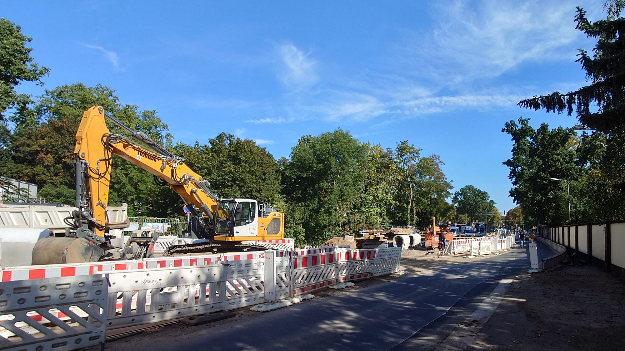 Die Baustellendurchfahrt wird verschoben.