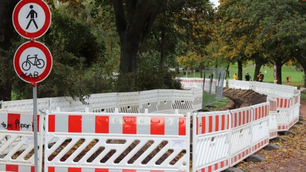 Bauarbeiten auf dem Alaunplatz