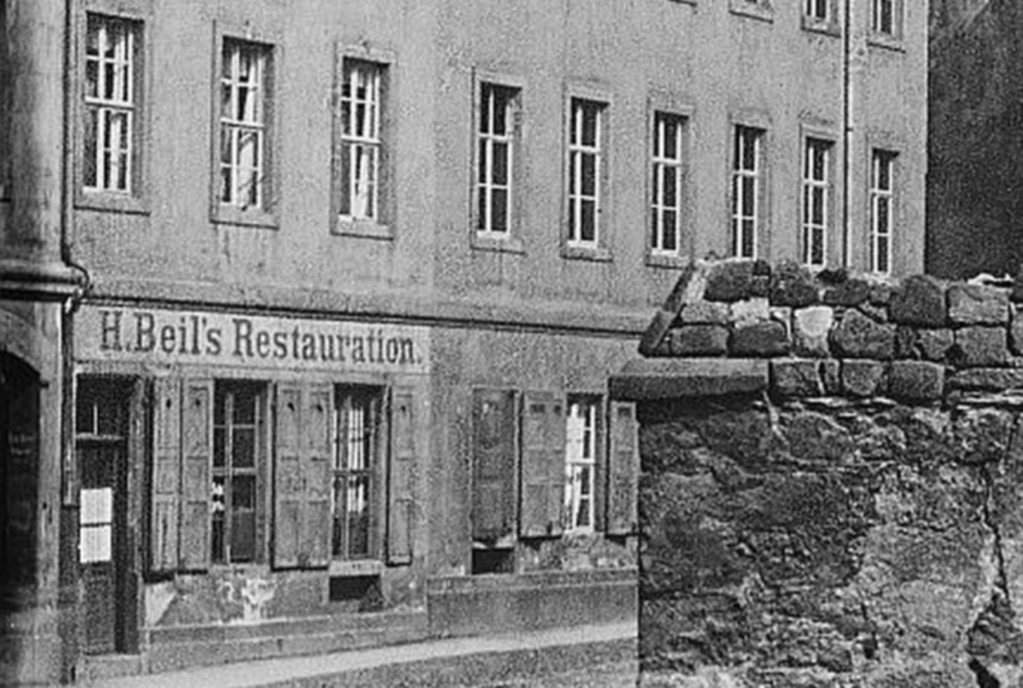 Beils Restauration - zeitgenössische Postkarte