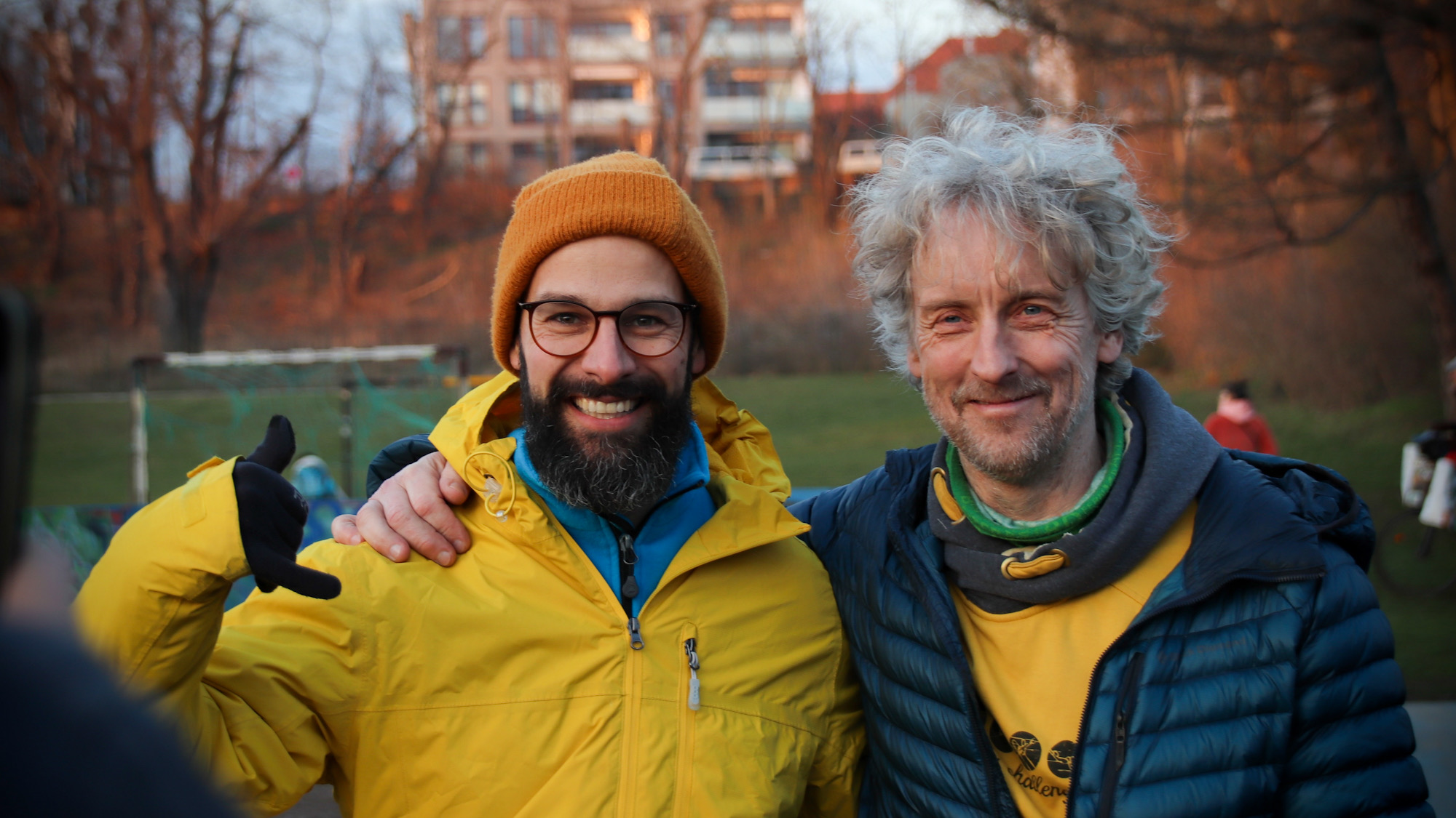 Stadtrat Torsten Schulze und Sebastian Linda von "Dresden Rollt" - Foto: Florian Varga