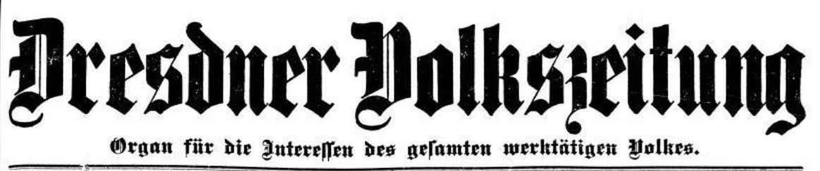 Dresdner Volkszeitung vom 10. Juli 1914