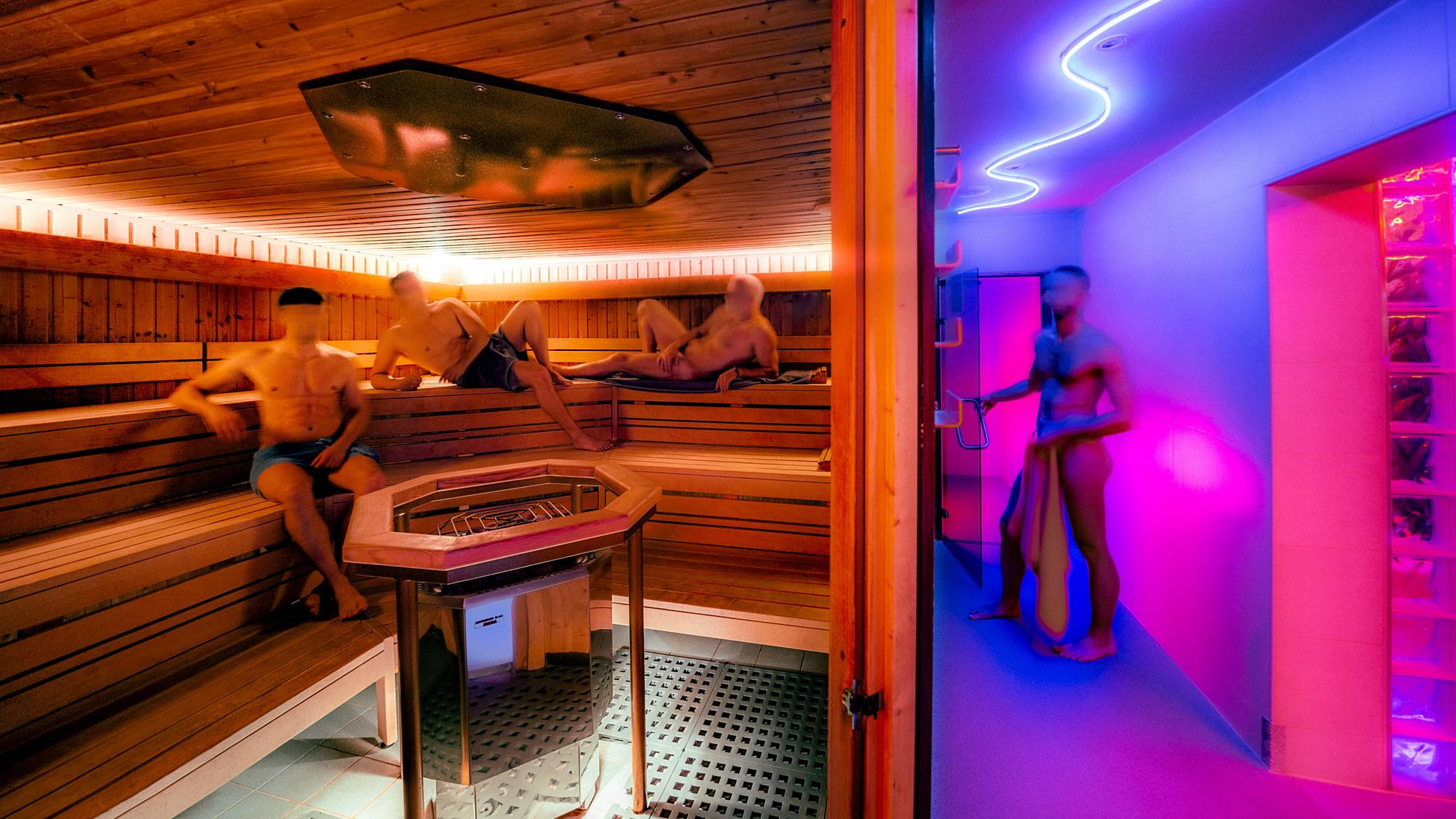 An vier Tagen die Woche ist Gay-Sauna.