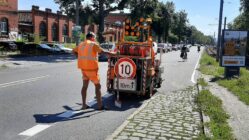 Radwegmarkierung auf der Königsbrücker Straße - Foto: ADFC