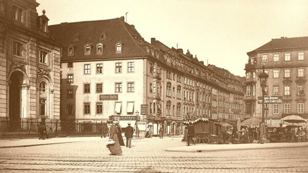 Neustädter Markt um die Jahrhundertwende