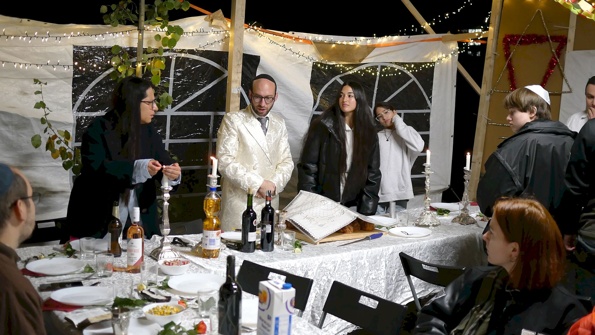 Laubhüttenfests mit Rabbi Akiva Weingarten - Foto: Herbert Lappe