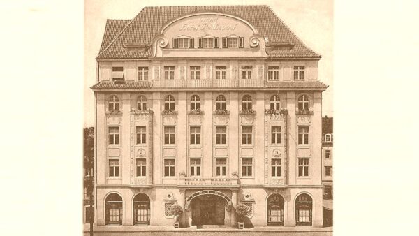 Hotel Reichspost - zeitgenössische Postkarte, Ausschnitt