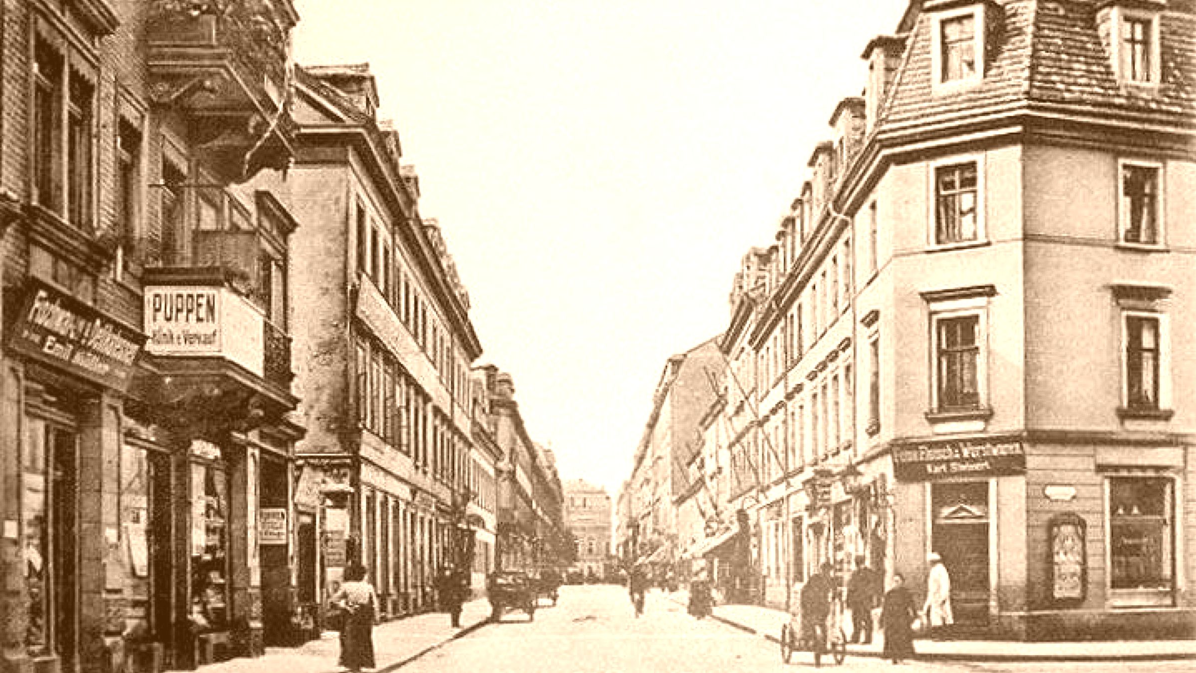 Alaunstraße - zeitgenössische Postkarte um 1913