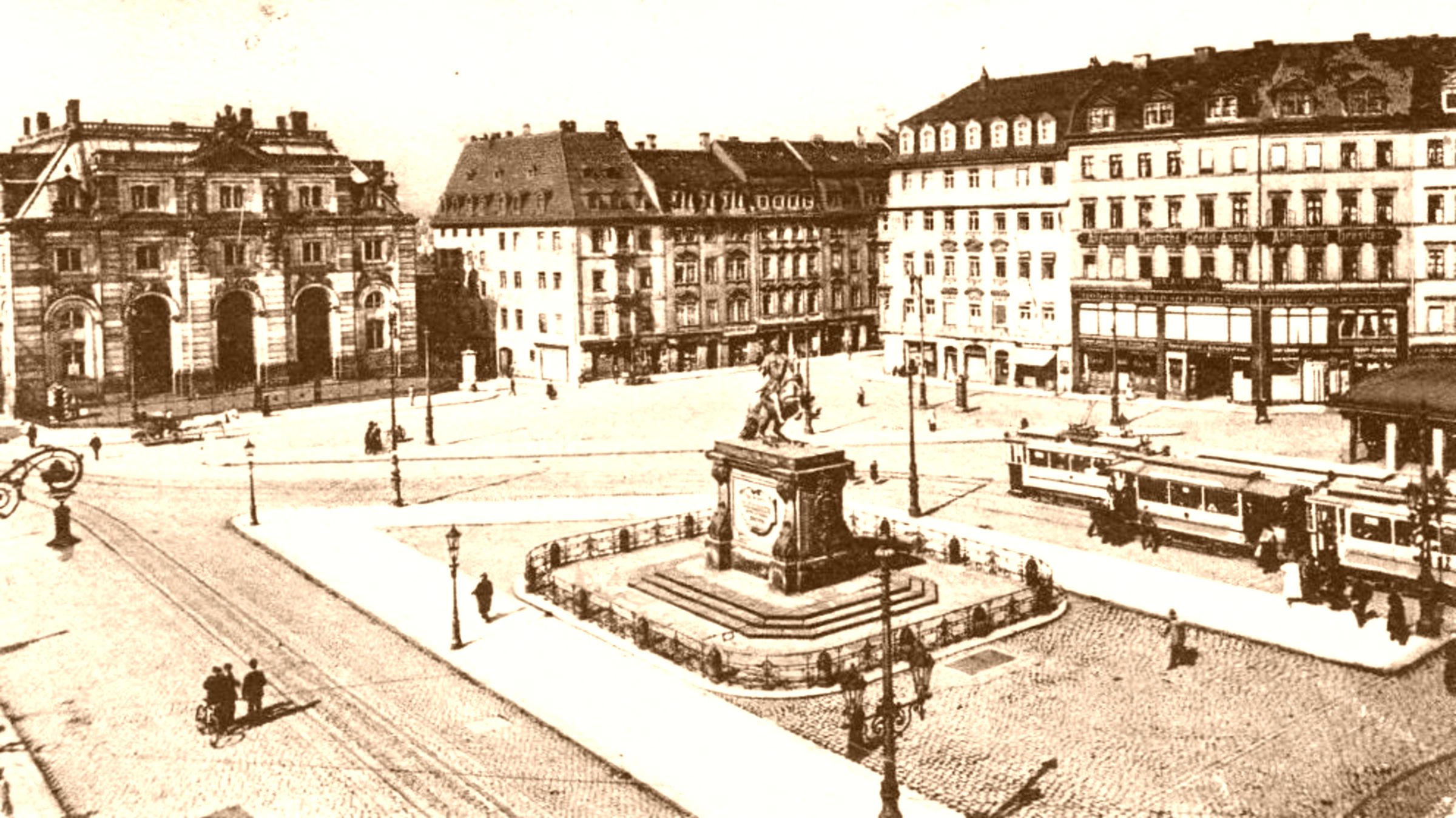 Neustädter Markt - Postkarte von 1921