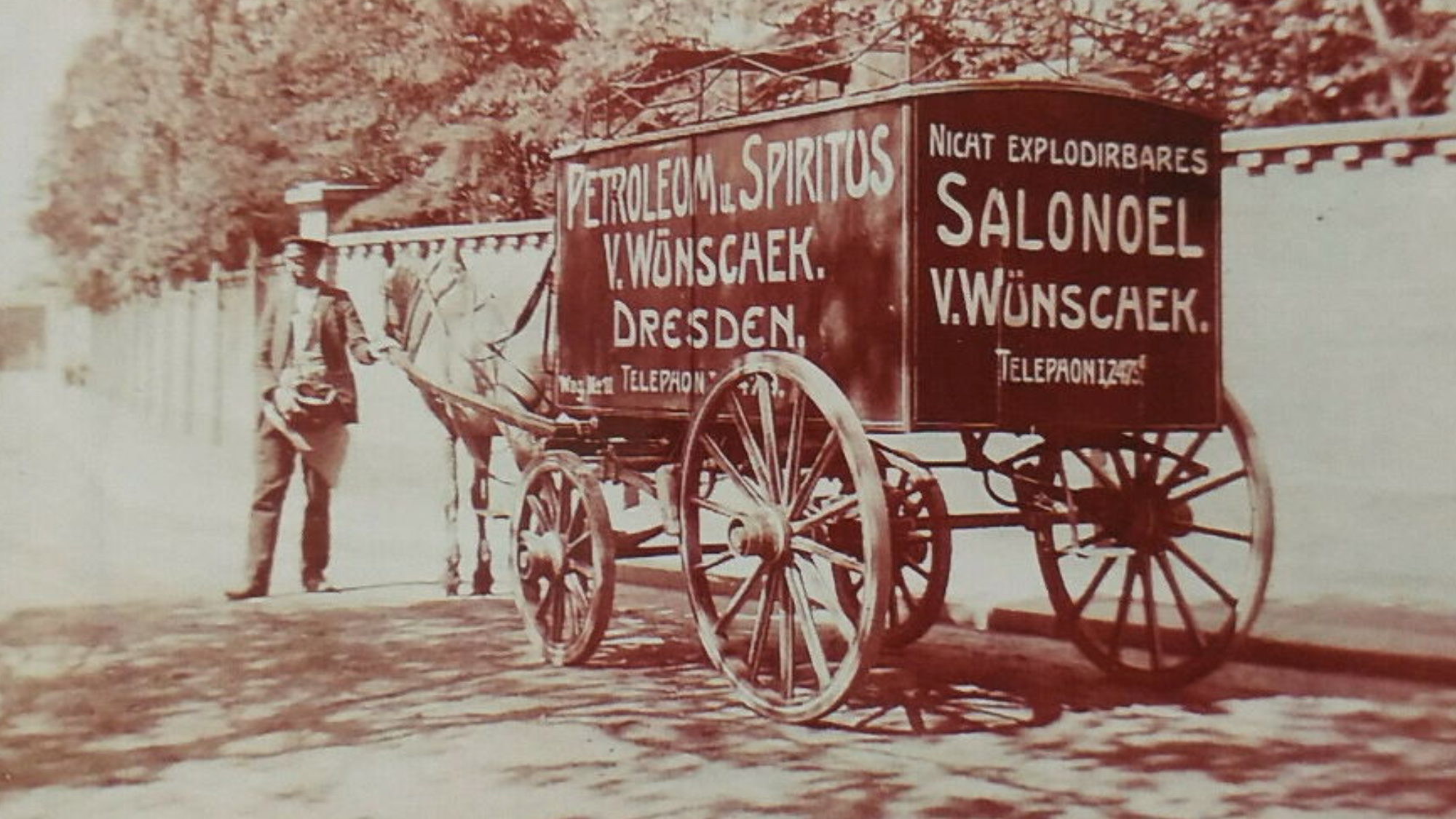 Wünscheks Pferdewagen. Foto: Altes Dresden