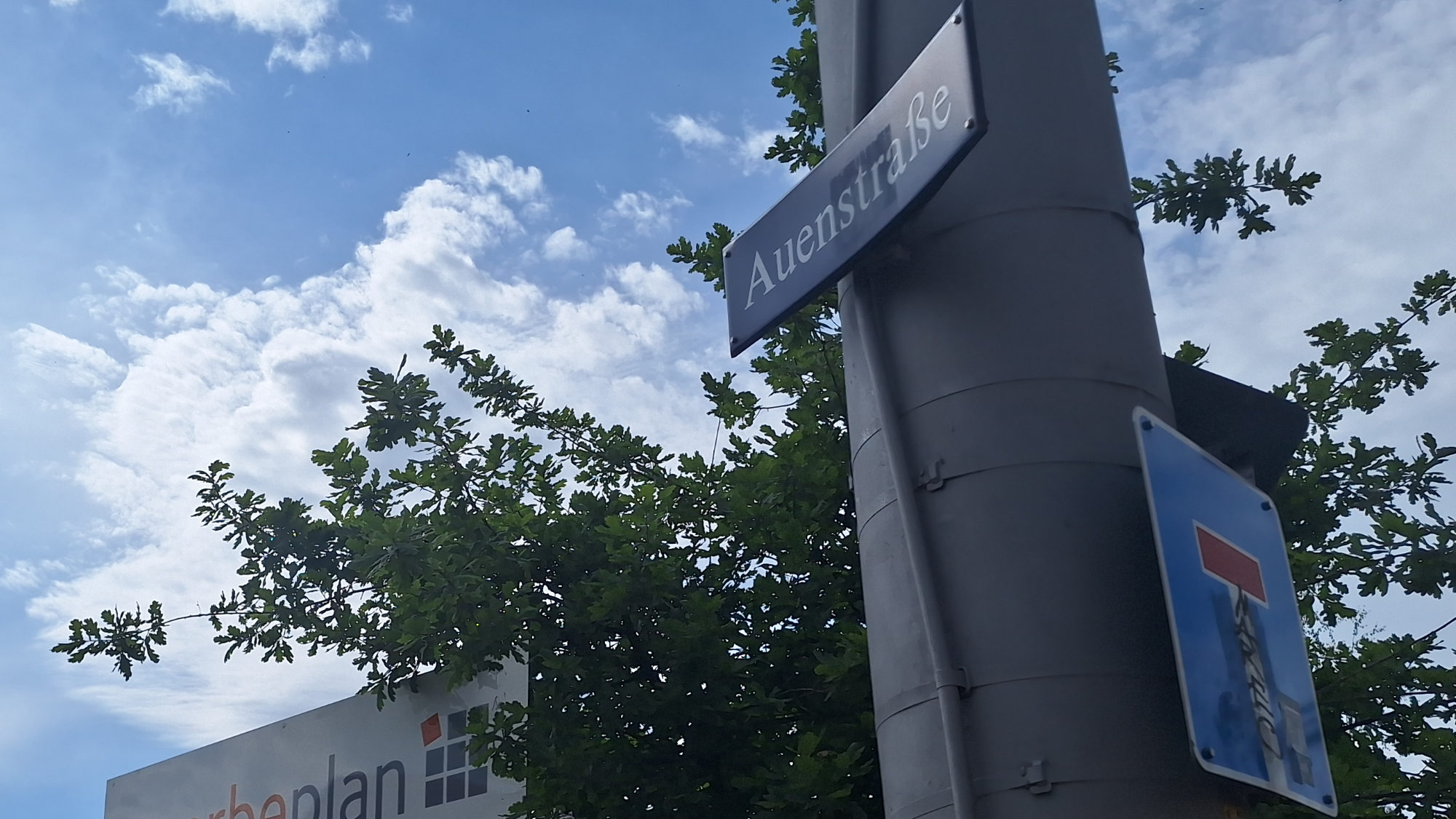 Straßenschild Auenstraße