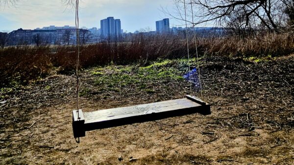 Schaukel an der Prießnitzmündung - Foto: Archiv Anton Launer