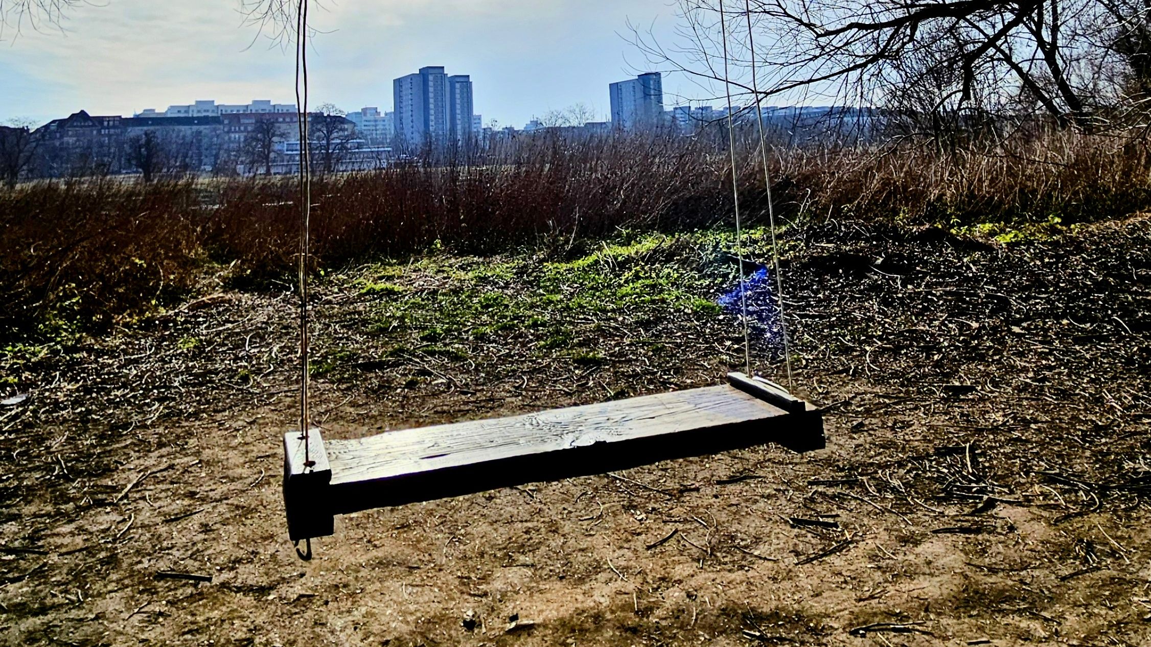 Schaukel an der Prießnitzmündung - Foto: Archiv Anton Launer