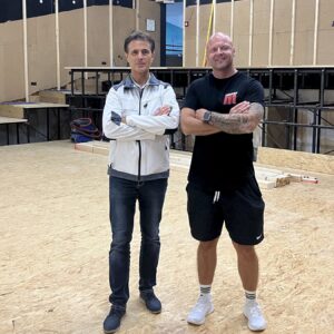 Sind optimistisch, dass im Januar eröffnet werden kann: Bauleiter Carsten Anspach und clever-fit-Dresden-Betreiber Stefan Lasch - Foto: meeco Communication Services