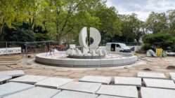 Der östliche Krachtbrunnen ist fast fertig saniert. Foto: Archiv/Sebastian Diehl