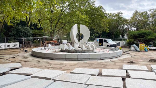 Der östliche Krachtbrunnen ist fast fertig saniert. Foto: Archiv/Sebastian Diehl