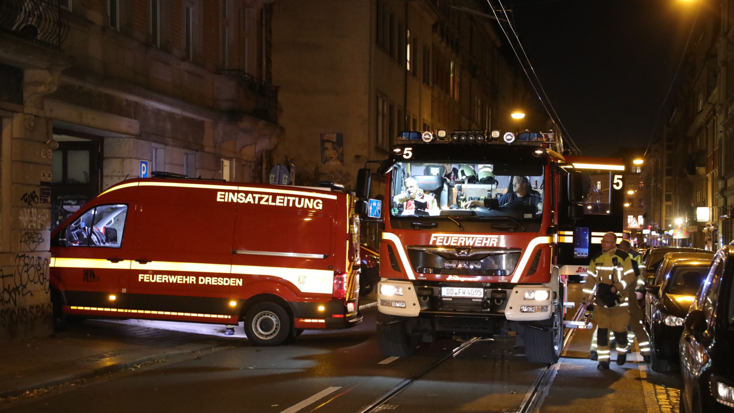 Feuerwehreinsatz auf der Görlitzer Straße - Foto: Roland Halkasch