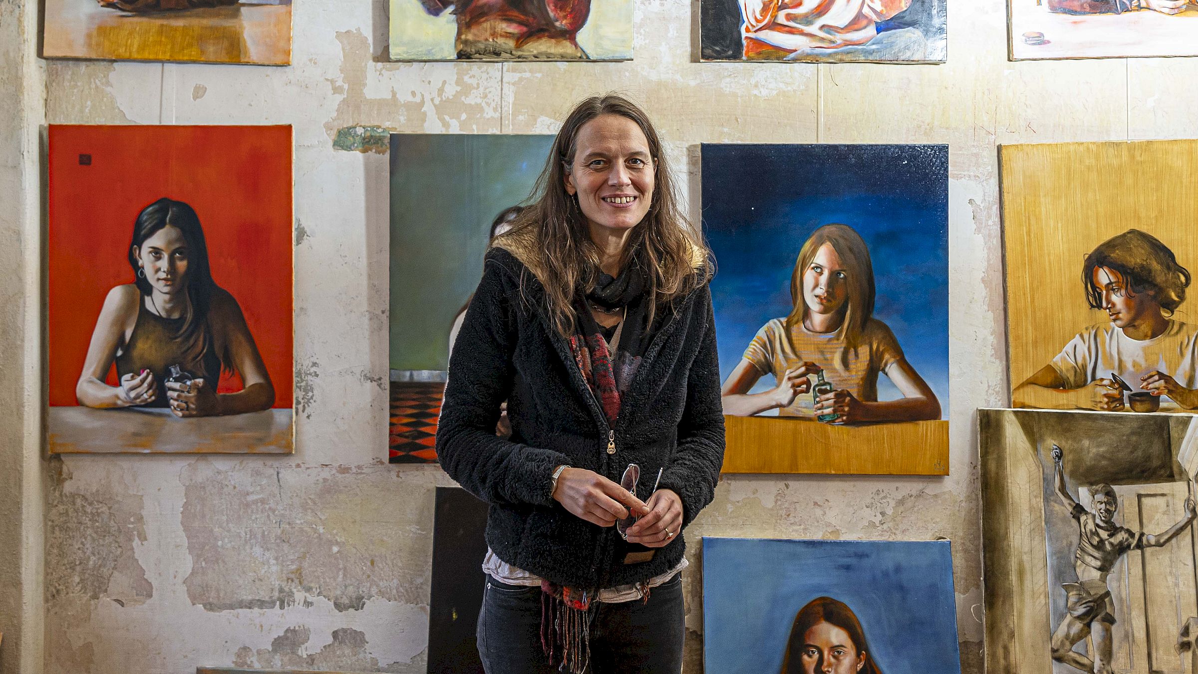 Künstlerin Karen Gäbler öffnet am Sonntag ihr Atelier. Foto: Peter Zuber