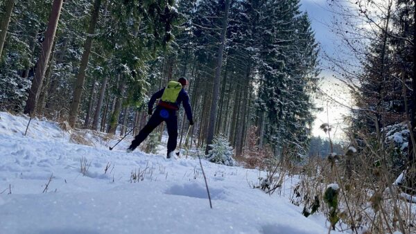 Der Neustädter Christian Z. hat eine 50 Kilometer lange Skitour durch die Dresdner Heide gefunden. Foto: privat