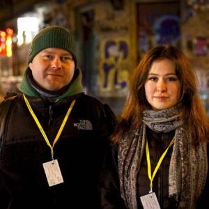 Nachtrundgang mit Ministerin Nachtschlichter Alessandro und Carla - Foto: Florian Varga