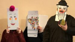 Gruppenbild mit Masken - Unschule für Kunst-in-Dresden - Foto: Institut für Gute Laune