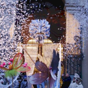 Das Urteil über den Winter 2026 Er soll vertrieben werden - der Herr Winter guckt entsprechend griesgrämig. Foto: Anton Launer