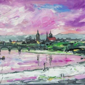 Stadt- und Landschaft - Werke von Michael Kral im Kunstgehæuse Elbe - Öl auf Leinwand - Michael Kral