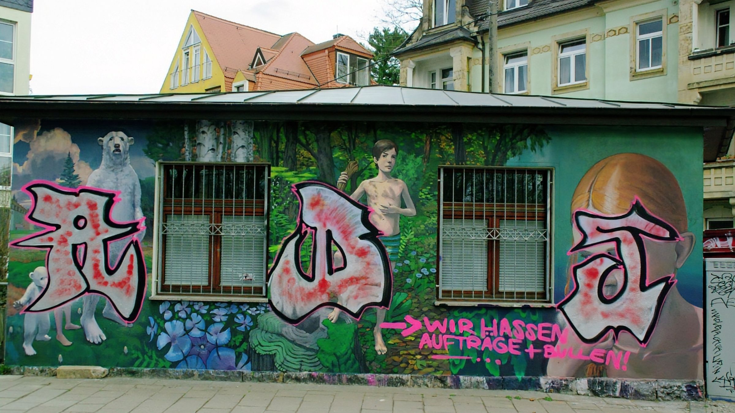 Gecrosstes Wandbild - Foto: Jana Lösche