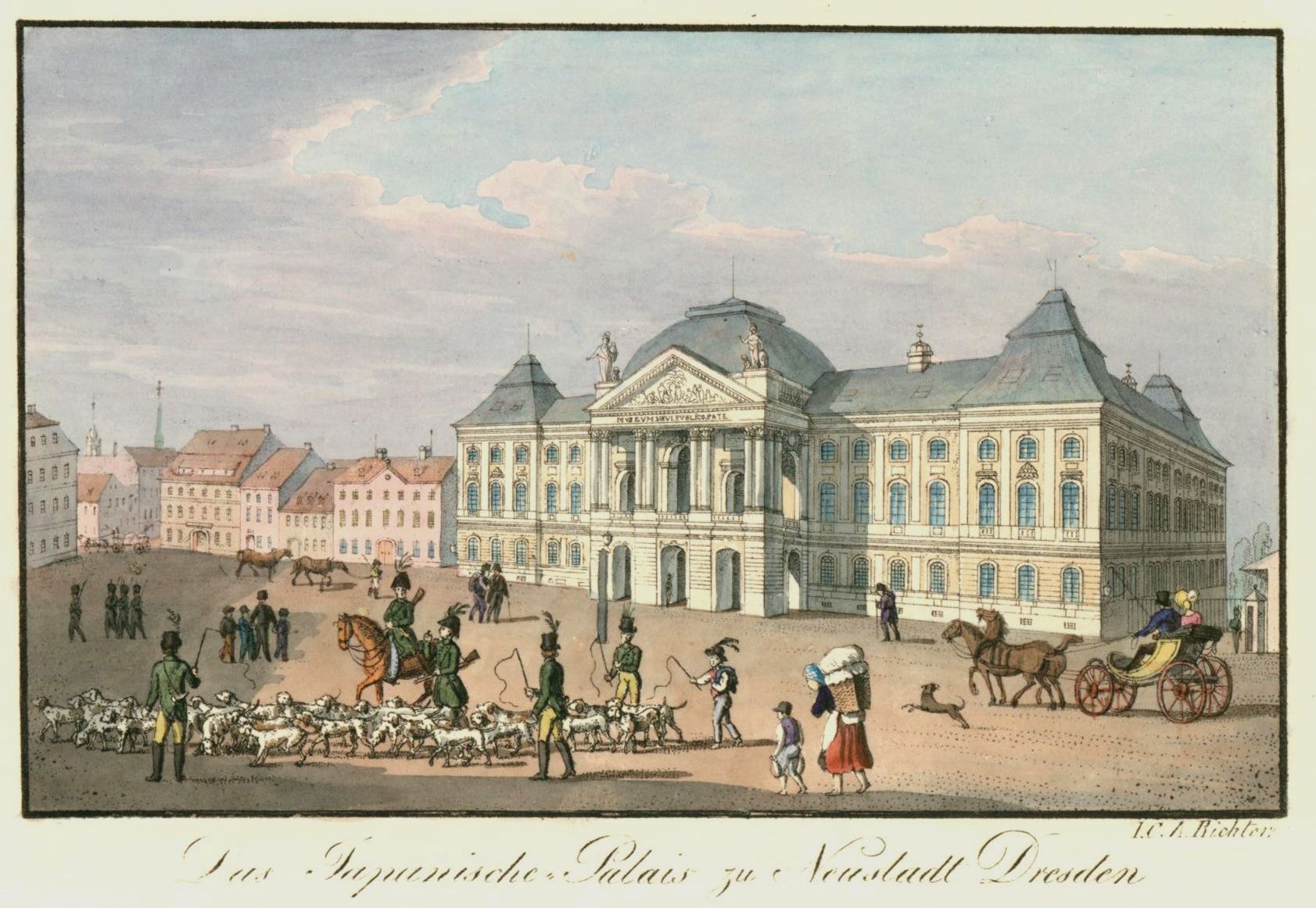 Japanisches Palais von Johann Carl August Richter um 1800 