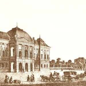 Japanisches Palais, zeitgenössische Zeichnung