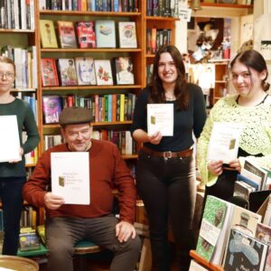Büchers Best mit Buchhandlungspreis ausgezeichnet Buchhandlungspreis fürs Büchers Best - das Team: Susanne Roth, Jörg Stübing, Laura Marth und Aliya Fischer - Foto: Anton Launer
