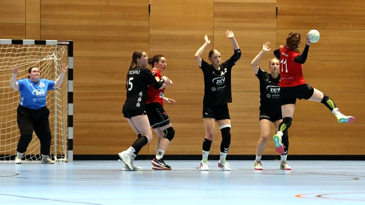 Vor allem dem Angriff der Dresdnerinnen waren die Handballerinnen aus Zwickau nicht gewachsen. Foto: Sportfreunde01 Dresden Nord