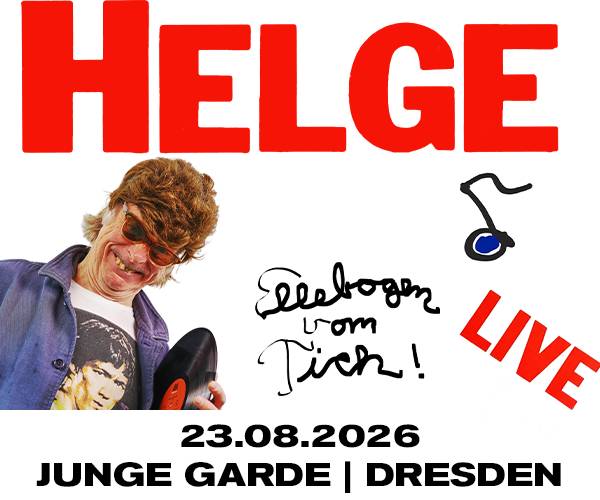 Helge Schneider am 23. August in der Jungen Garde