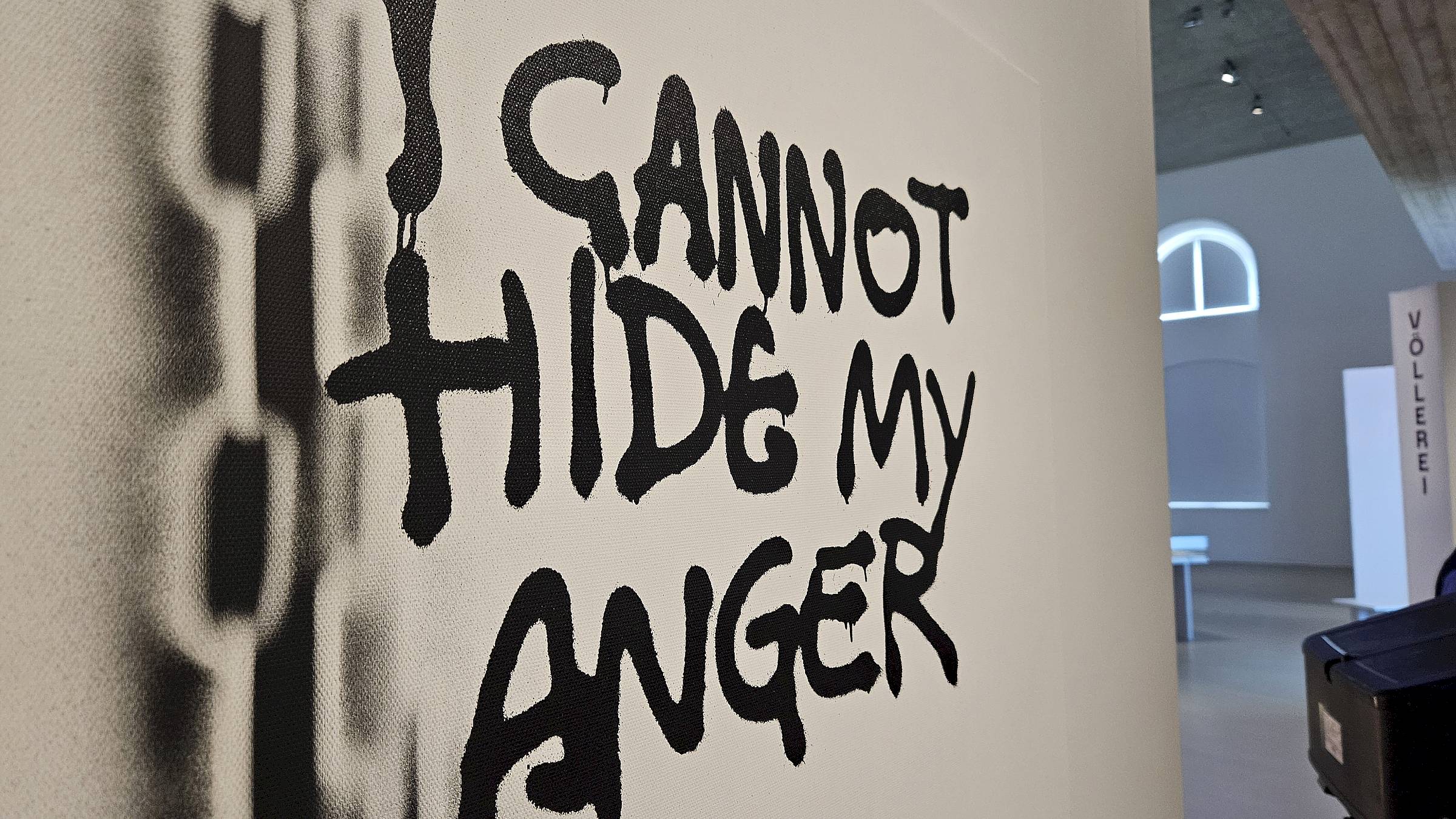 Ich kann meine Wut nicht verbergen. Werk von Monica Bonvicini - Foto: Anton Launer