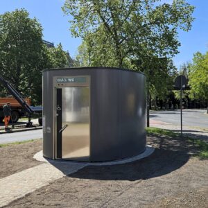 Neues Toilettenhäuschen am Albertplatz - Foto: Anton Launer