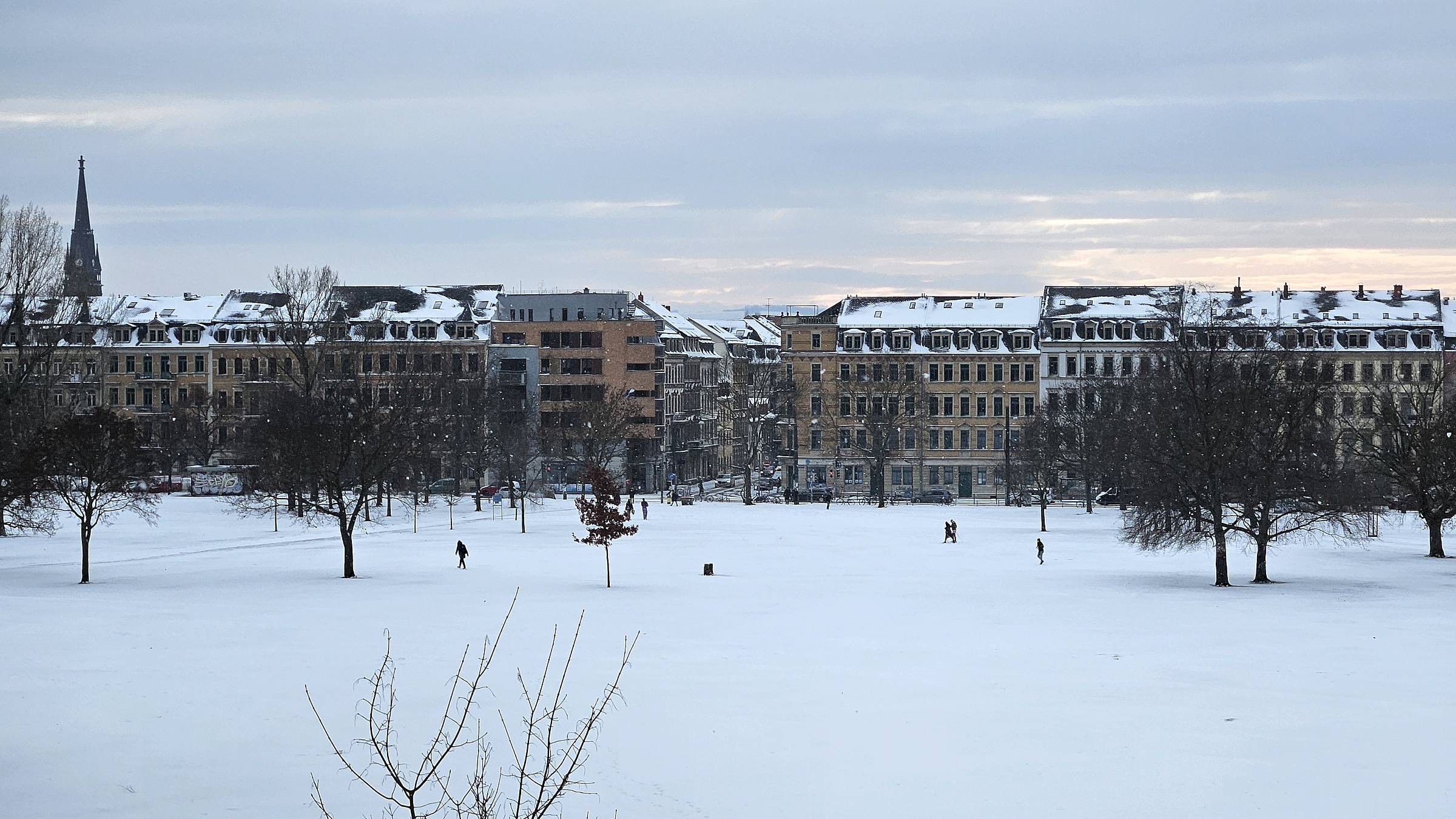 Auch im Winter schön - der Alaunplatz - Foto: Anton Launer