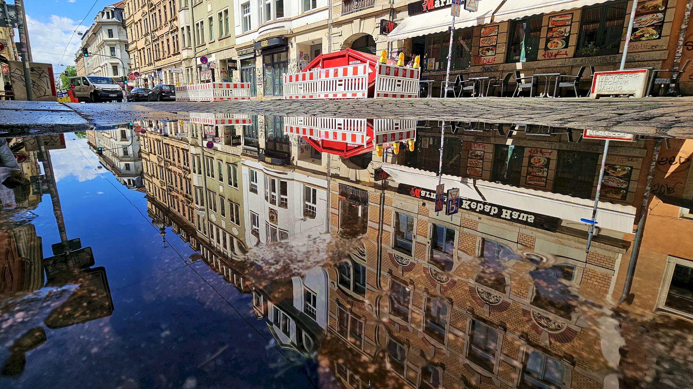 Louisenstraße in der Dresdner Neustadt - Foto: Anton Launer