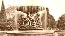 Stilles Wasser am Albertplatz - Postkarte von 1922